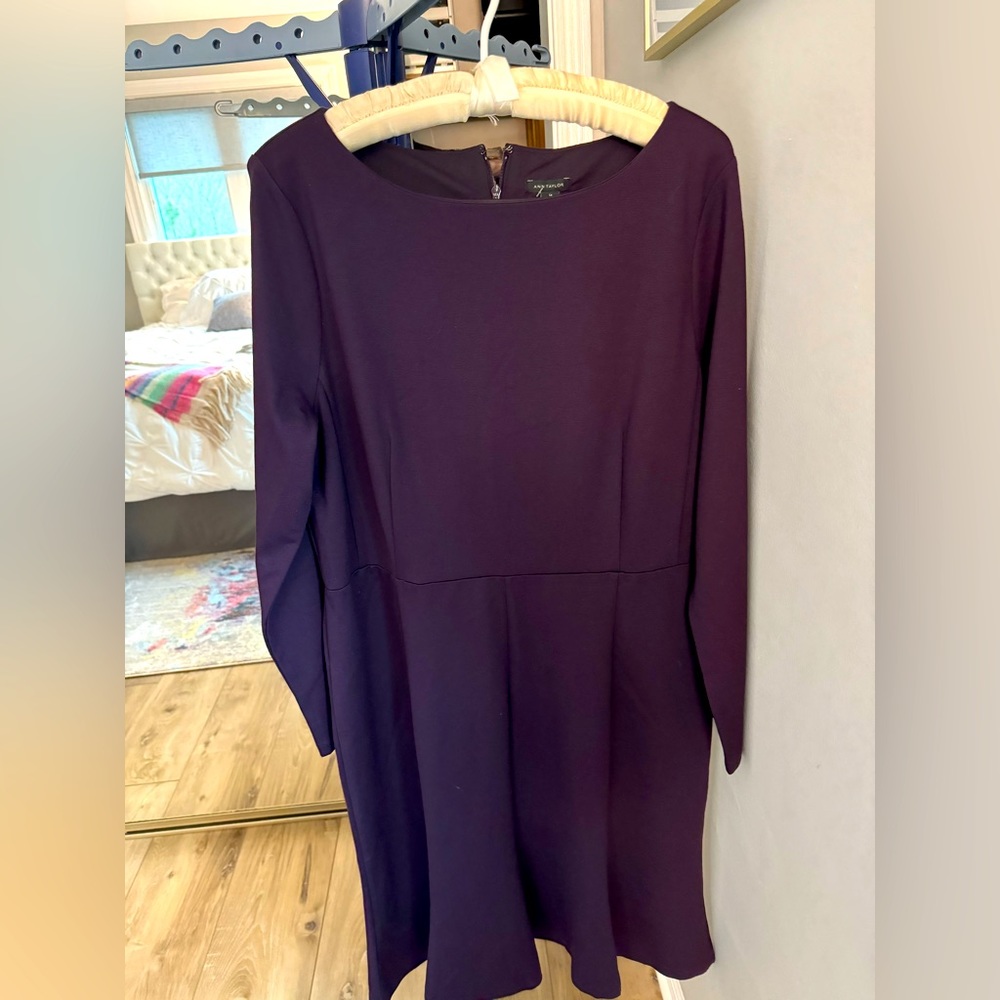 New, with tags, size 14, Ann Taylor A-line 3/4 length sleeve dress